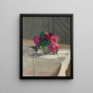 Flix Vallotton - Roses dans un sucrier blanc.webp