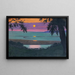 Tramonto a Grace, cielo arancione e viola - Félix Vallotton — quadro incorniciato alla parete