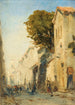 Una strada a Martigues - Félix Ziem — vista dell’opera