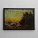 Barche e velieri al tramonto del sole Sul retro Marine - Félix Ziem — quadro incorniciato alla parete