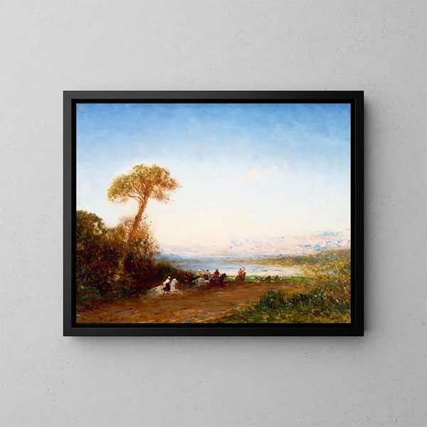 Beyrouth, ritorno di Fantasia - Félix Ziem — quadro incorniciato alla parete