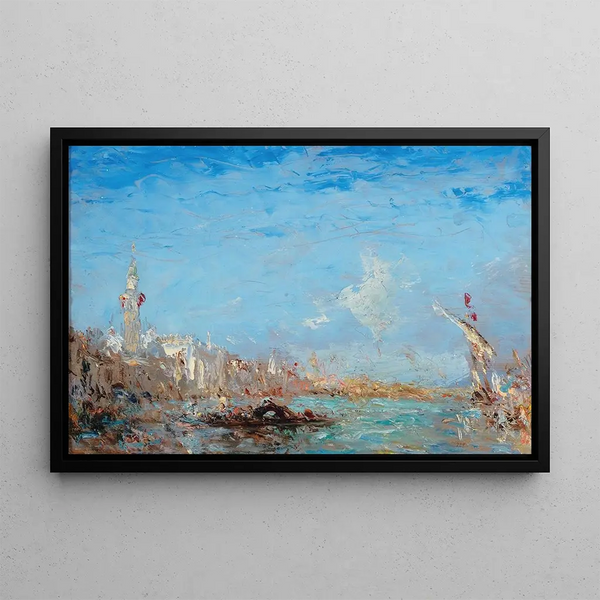 Grand Canal - Félix Ziem — quadro incorniciato alla parete