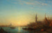 Tramonto sul molo degli Esclavons - Félix Ziem — vista dell’opera