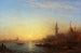 Tramonto sul molo degli Esclavons a Venezia - Félix Ziem — vista dell’opera