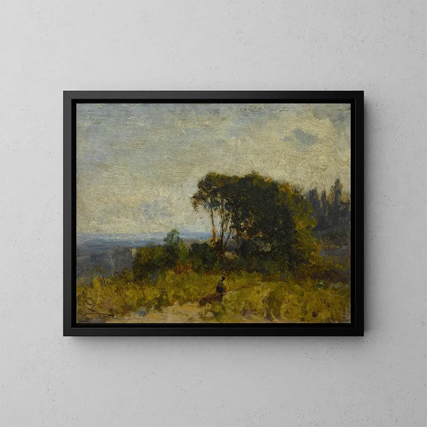 Environs de Barbizon - Félix Ziem — quadro incorniciato alla parete