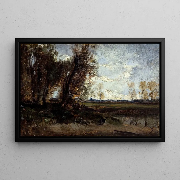 La mare - Félix Ziem — quadro incorniciato alla parete