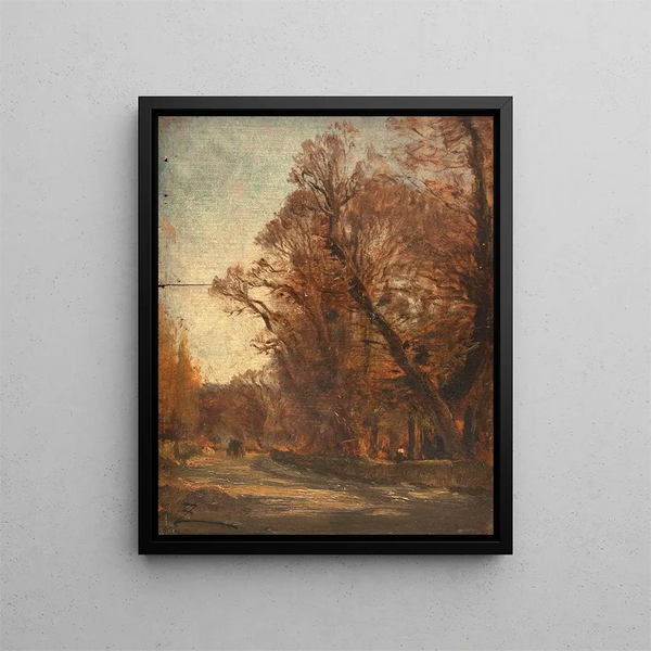 La route - Félix Ziem — quadro incorniciato alla parete
