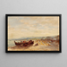 Pescatori ad Antibes - Félix Ziem — quadro incorniciato alla parete