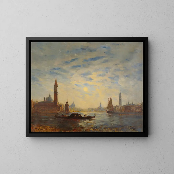 Saint Georges - Félix Ziem — quadro incorniciato alla parete