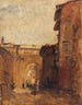 Una strada a Firenze - Félix Ziem — vista dell’opera