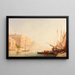 Venezia, scena di canale - Félix Ziem — quadro incorniciato alla parete