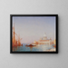 Venezia, la Salute, effetto mattutino - Félix Ziem — quadro incorniciato alla parete