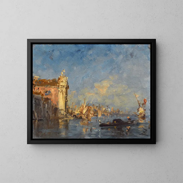 Venezia, Chiesa dei Gesuati - Félix Ziem — quadro incorniciato alla parete