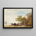 Venezia Mazzorbo - Félix Ziem — quadro incorniciato alla parete
