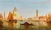 Venezia, gondole e velieri davanti al Palazzo Ducale e San Giorgio Maggiore - Félix Ziem — vista dell’opera