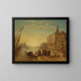 Venezia, lungomare degli Schiavi - Félix Ziem — quadro incorniciato alla parete