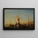 Venezia vista su San Giorgio - Félix Ziem — quadro incorniciato alla parete