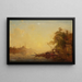 Vista di Costantinopoli - Félix Ziem — quadro incorniciato alla parete