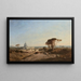 Vista di Roma e dell'arrivo verso il Vaticano - Félix Ziem — quadro incorniciato alla parete