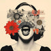 Riproduzione del dipinto Fioritura delle Emozioni | Collage artistico