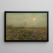 Campo di cavoli alla luce della luna - Florent Crabeels — quadro incorniciato alla parete