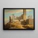 Vista di rovine classiche greche - Florent Mols — quadro incorniciato alla parete