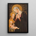 La Vierge à l'Enfant avec des anges - Scuola fiorentina — quadro incorniciato alla parete