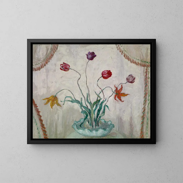 Bol di tulipani - Florine Stettheimer — quadro incorniciato alla parete