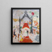 Le cattedrali di Fifth Avenue - Florine Stettheimer — quadro incorniciato alla parete