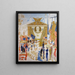 Le cattedrali di Wall Street - Florine Stettheimer — quadro incorniciato alla parete