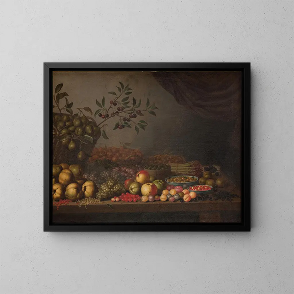 Cesto di frutta - Floris van Schooten — quadro incorniciato alla parete