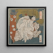 del flautista alla porta della grotta di primavera - Totoya Hokkei — quadro incorniciato alla parete