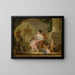 Un'allegoria della pittura - Scuola di François Boucher — quadro incorniciato alla parete