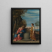 Gesù e la donna samaritana - Scuola di Guido Reni — quadro incorniciato alla parete