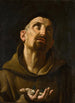 Saint Didacus d'Alcalá tenant des boutons de rose - Scuola di Guido Reni — vista dell’opera
