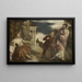 La scelta tra la virtù e la passione - Scuola di Paolo Veronese — quadro incorniciato alla parete