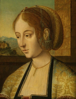 Follower Of The Master Of The Holy Blood - Portrait Of A Young Lady.webp