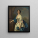 Ritratto di una dama - Scuola di Allan Ramsay — quadro incorniciato alla parete