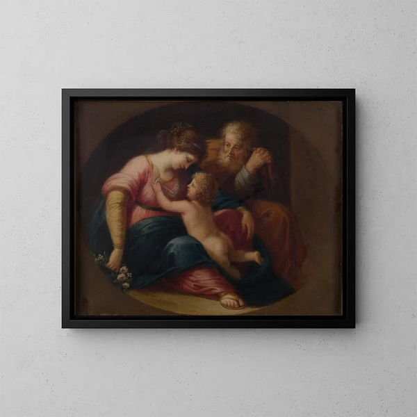 Santa Famiglia - Scuola di Angelica Kauffmann — quadro incorniciato alla parete