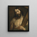 Il Cristo con la croce - Scuola di Antoine van Dyck — quadro incorniciato alla parete