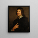 Ritratto di Adriaen Hanneman - Scuola di Antoine van Dyck — quadro incorniciato alla parete