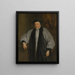 Ritratto dell'arcivescovo William Laud - Scuola di Antoine van Dyck — quadro incorniciato alla parete