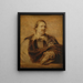 Ritratto di Jan Gaspar Gevaerts 1593-1666 - Scuola di Antoine van Dyck — quadro incorniciato alla parete