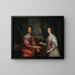 Ritratto del re Carlo I e della regina Maria Enrichette - Scuola di Antoine van Dyck — quadro incorniciato alla parete