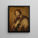 Ritratto di Pierre Paul Rubens 1577-1640 - Scuola di Antoine van Dyck — quadro incorniciato alla parete