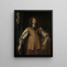 Ritratto di Rupert 1619-1682 Principe e conte palatino del Reno e duca di Cumberland in tenuta da combattimento - Scuola di Antoine van Dyck — quadro incorniciato alla parete