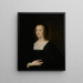 Ritratto di una donna elegante - Scuola di Antoine van Dyck — quadro incorniciato alla parete