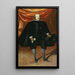 Ritratto del re Filippo IV vestito di nero e indossando l'ordine della Tazza d'oro - Scuola di Diego Velázquez — quadro incorniciato alla parete