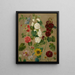 Fiori senza titolo - Scuola di Eugène Delacroix — quadro incorniciato alla parete