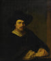 Ritratto di un uomo con un cappello - Scuola di Ferdinand Bol — vista dell’opera